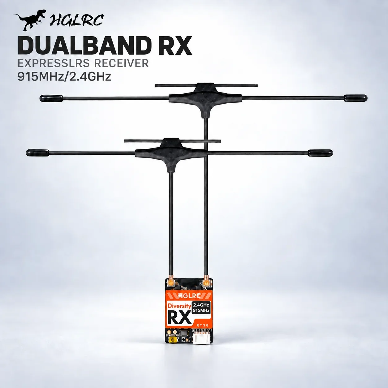 Antenna 2.4Ghz - جهاز استقبال HGLRC ثنائي النطاق RX