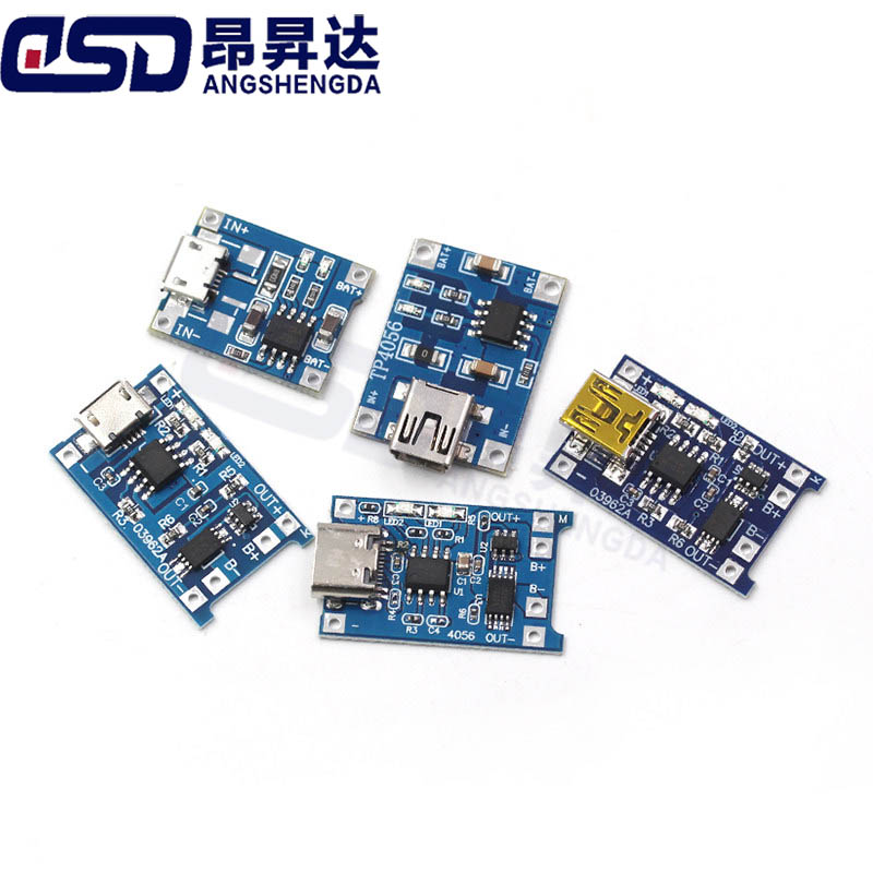 Tp4056 Module - 5 قطعة وحدة شحن TP4056 18650