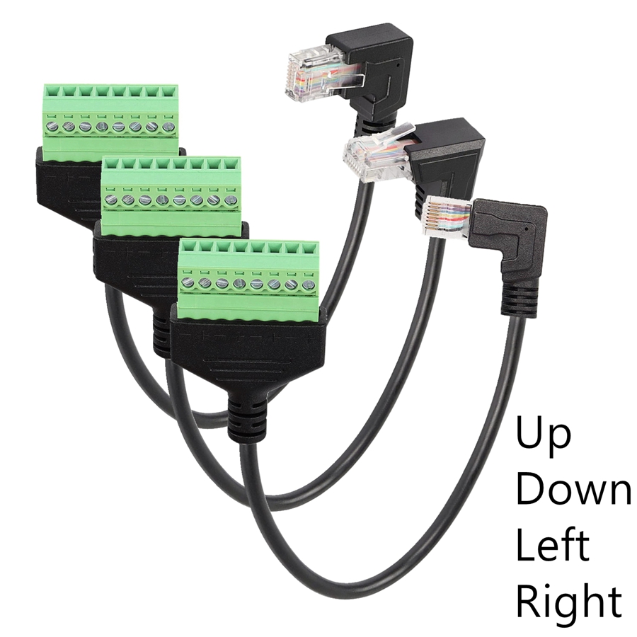 Screw Terminal Block - Rj45 إلى المسمار محطة كتلة 8p