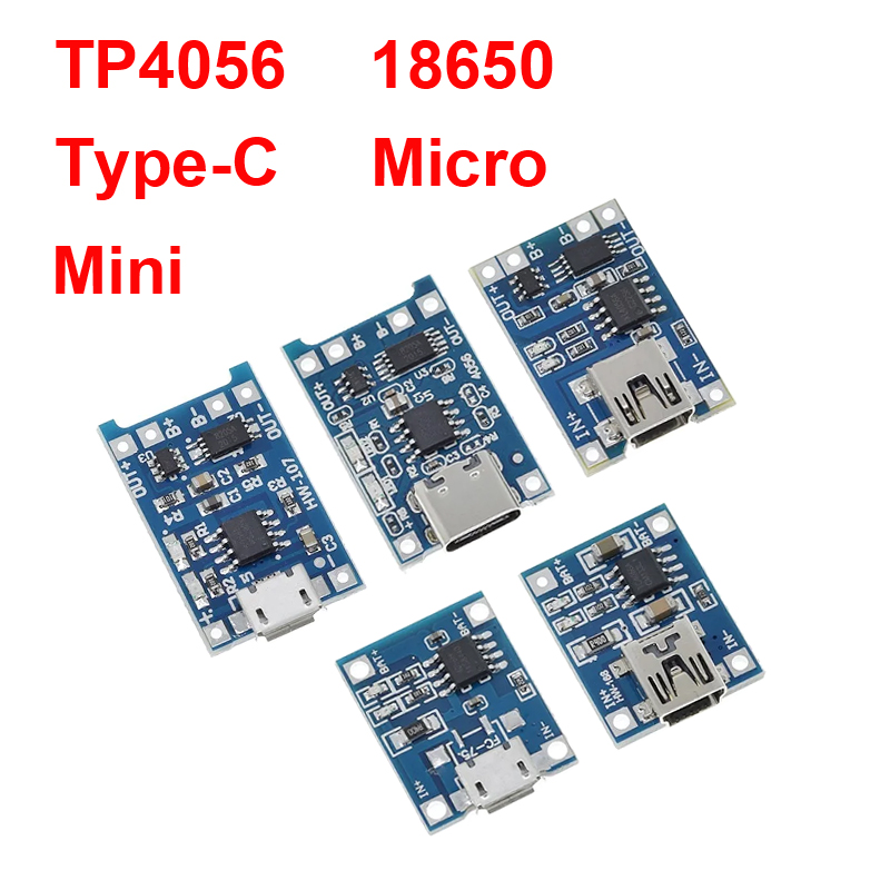 Tp4056 Module - 1/5 قطعة 5 فولت 1A مايكرو/Type-c/Mini
