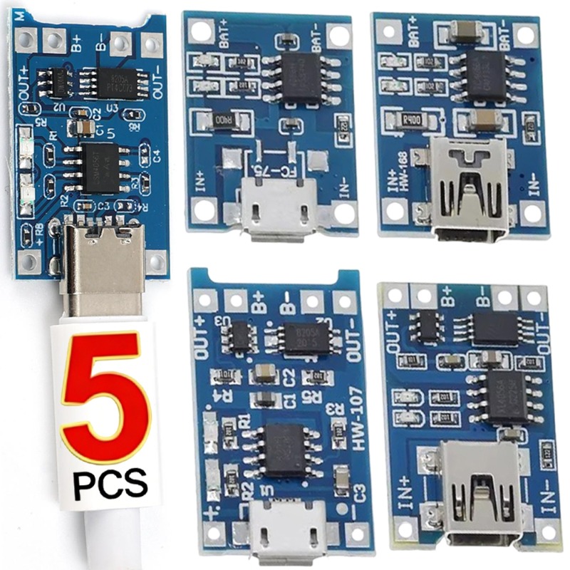 Li Ion Charger Module - وحدة شحن بطارية ليثيوم TP4056 بقوة