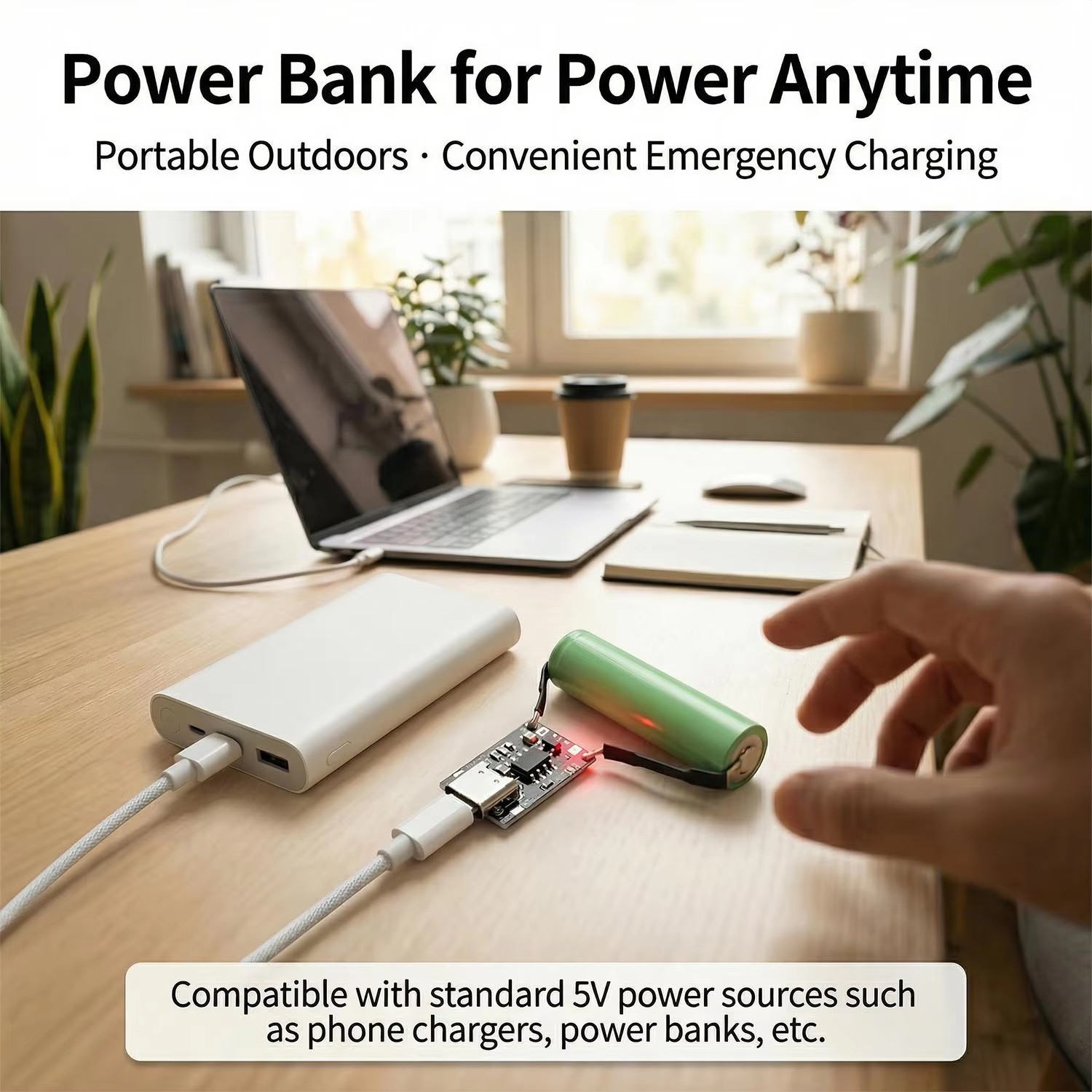 لوحة شحن من نوع C مع دائرة حما - مراجعة Li Ion Charger Module وسعره