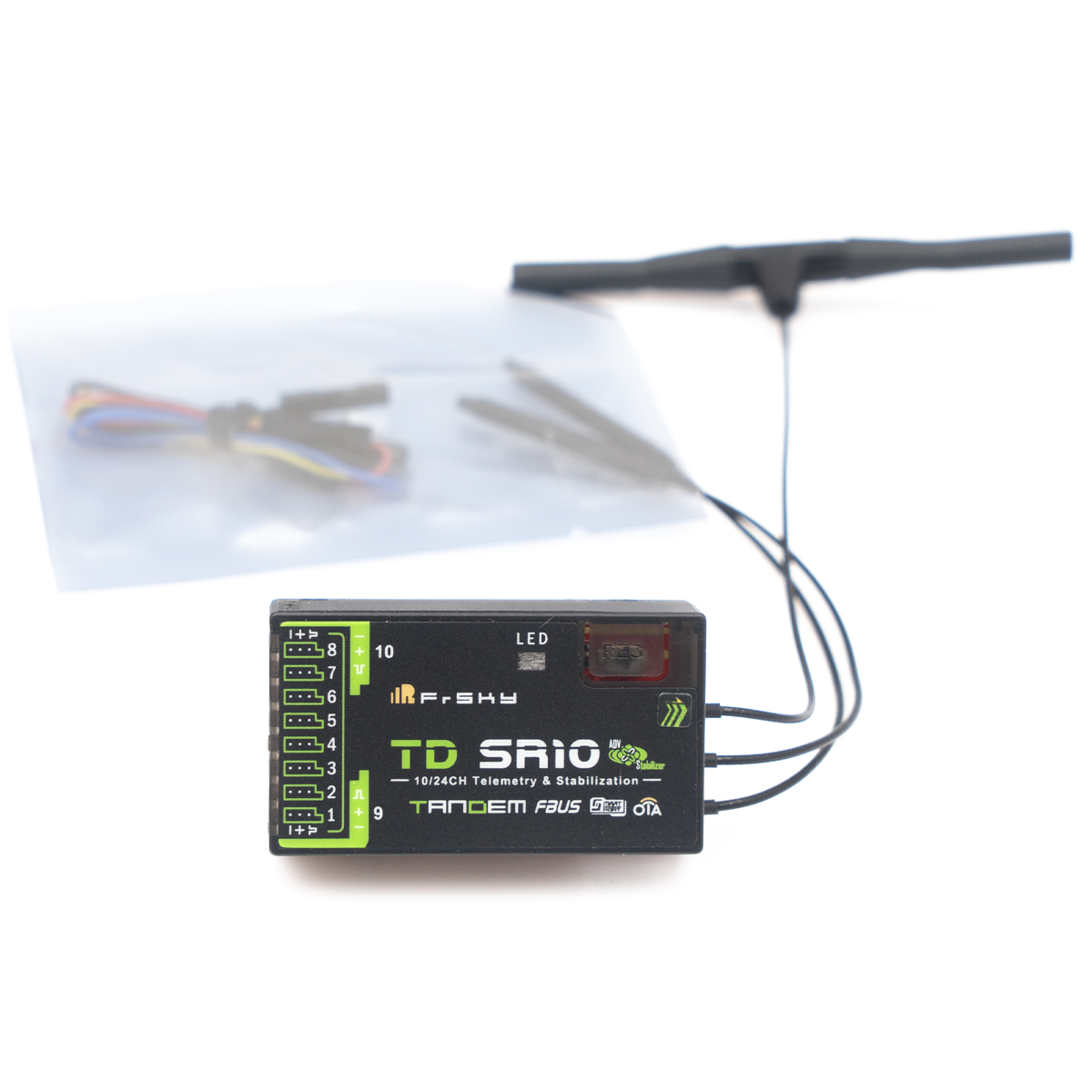جهاز استقبال FrSky TD SR10 ثنا - مراجعة Antenna 2.4Ghz وسعره