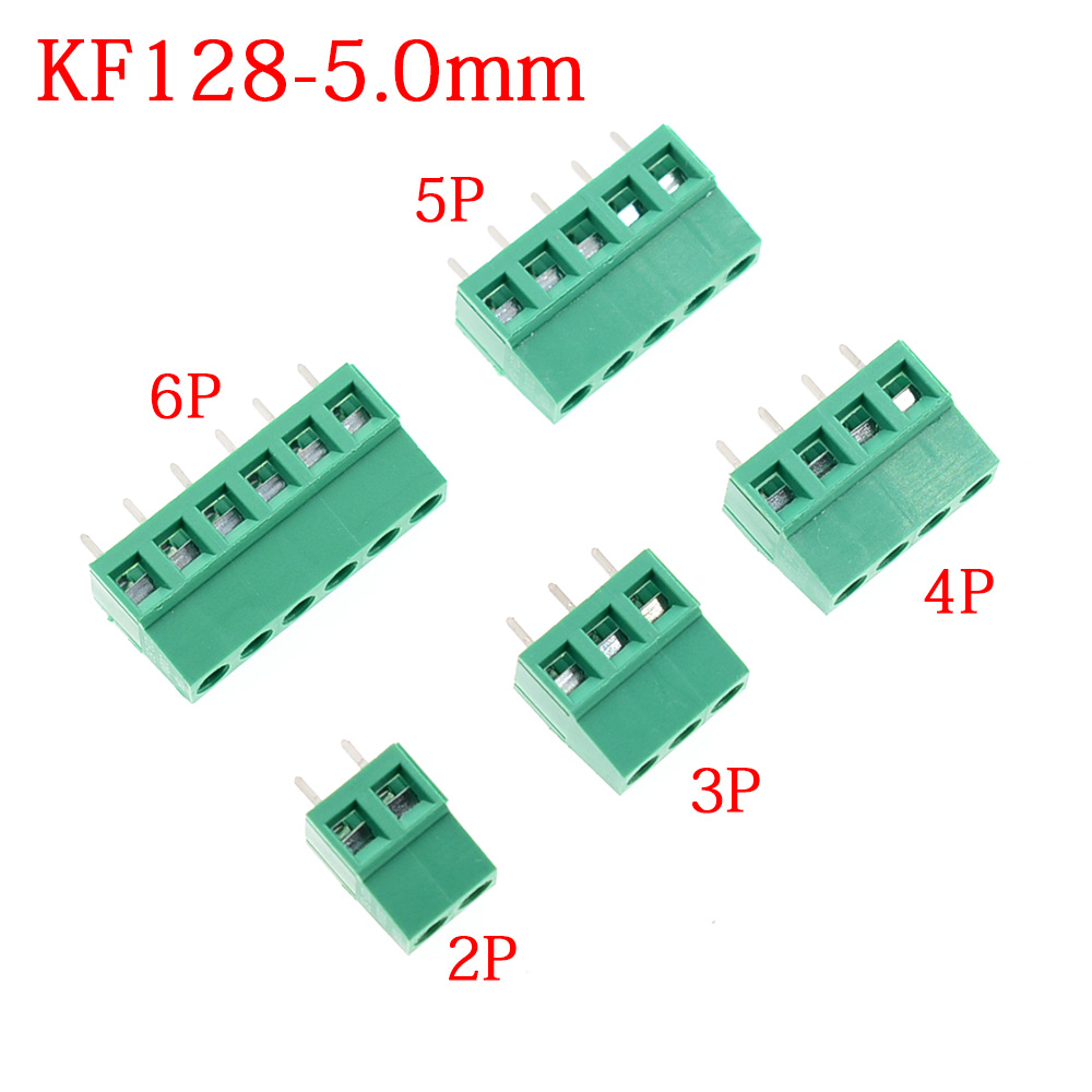 10/50 قطعة KF128-5.0mm KF128 5 - مراجعة Screw Terminal Block وسعره