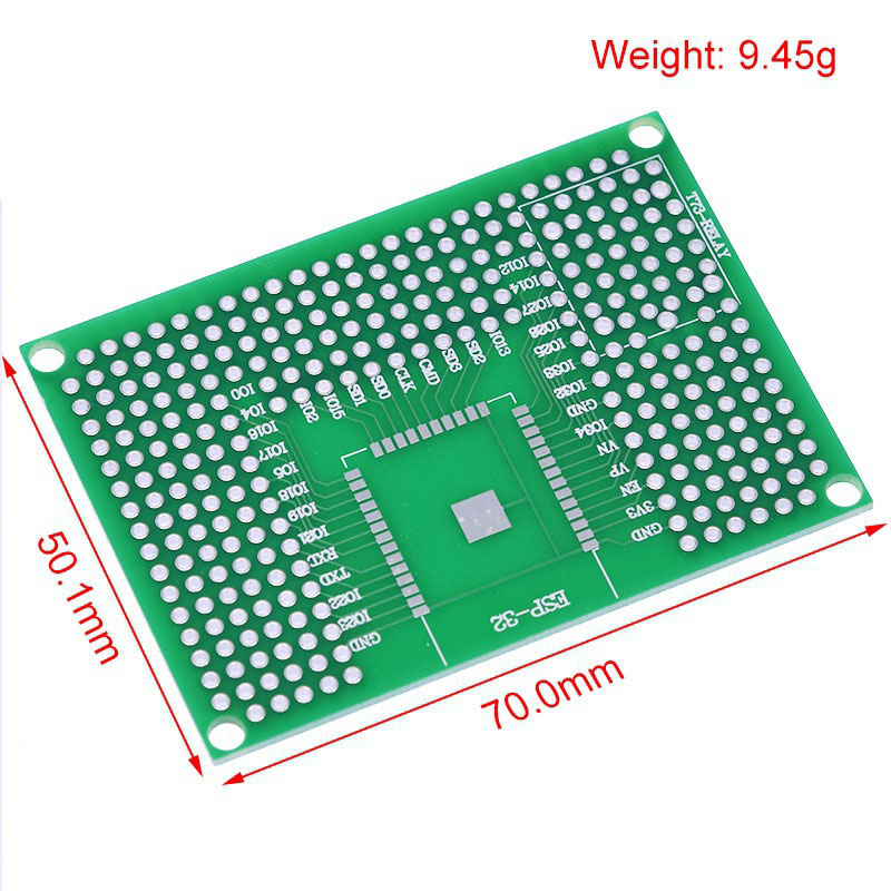 2-100 قطعة لوحة تجارب مزدوجة ا - مراجعة Pcb Prototyping Board وسعره