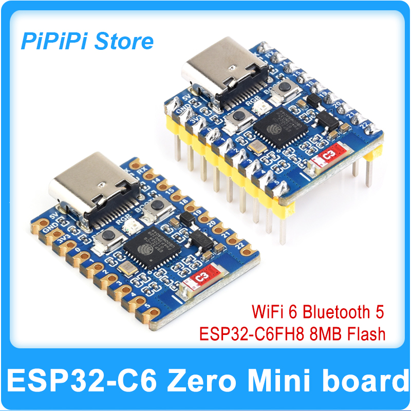 لوحة تطوير ESP32-C6 Zero فائقة - مراجعة Antenna 2.4Ghz وسعره