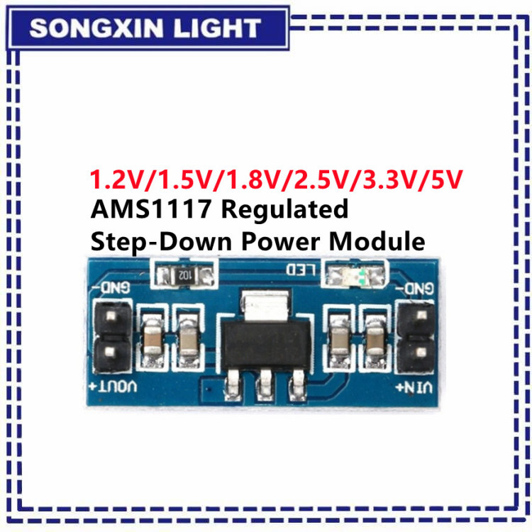 وحدة تزويد الطاقة لمجموعة تصنع - مراجعة Ams1117 Module وسعره