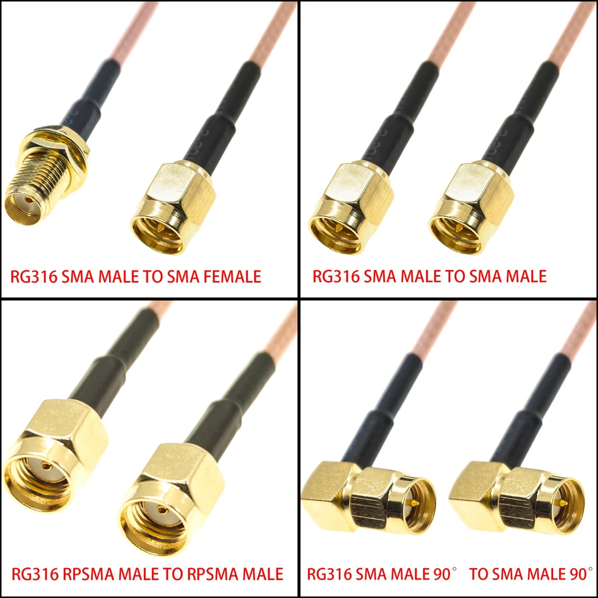 RG316 SMA ذكر أنثى إلى SMA ذكر - مراجعة Ipex Connector وسعره