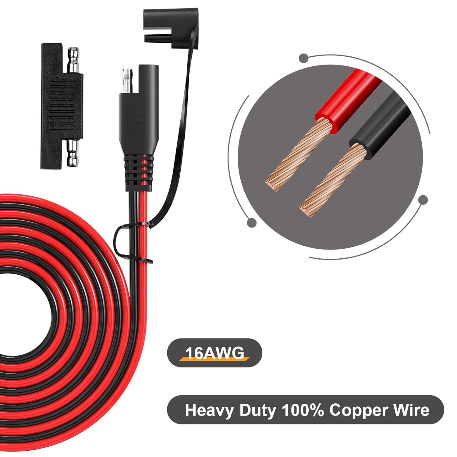 كابل تمديد JMUYTOP 16AWG SAE م - مراجعة Ipex Connector وسعره